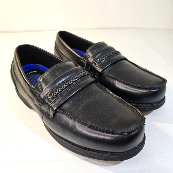 DR. SCHOLL'S Black Loafers Advanced Comfort Gel Insole Slip-on Shoes - Picture 1 of 7